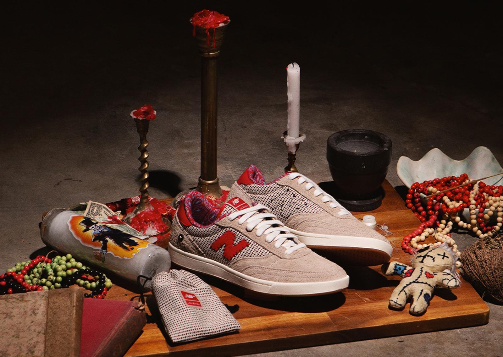 Rukus x New Balance Numeric 440 Voodoo Doll Campaign Photo