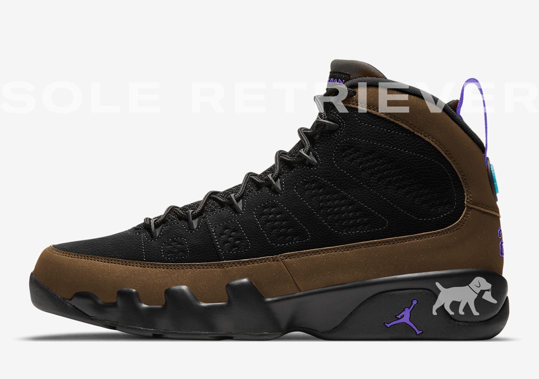 Olive green and black cheap jordan 9