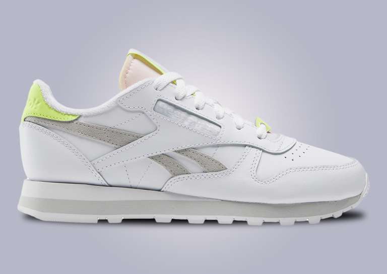 Reebok Classic Leather Create What Makes You Footwear White (W) Lateral