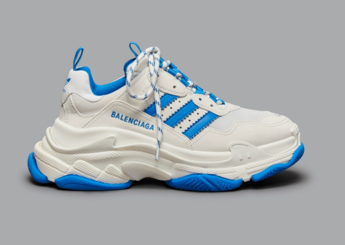 Balenciaga x Adidas Speed Trainer Blue White