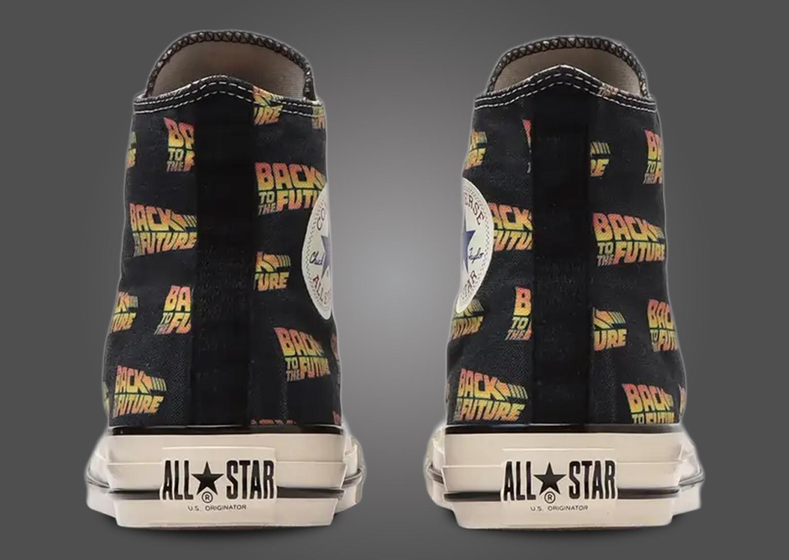 Back To The Future x Converse Chuck Taylor All-Star US Hi Logo Black Back