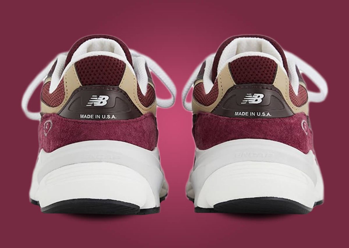 The New Balance 990v6 Made in USA Burgundy Releases October 2023
