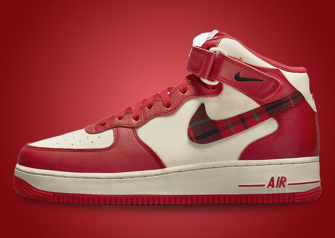 Air force 1 mid hotsell red ivory