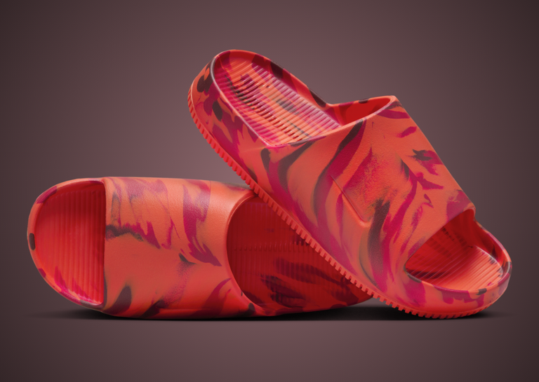 Nike Calm Slide SE Picante Red Angle