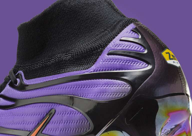 Nike Zoom Superfly 9 AM Plus FG Voltage Purple Heel Detail