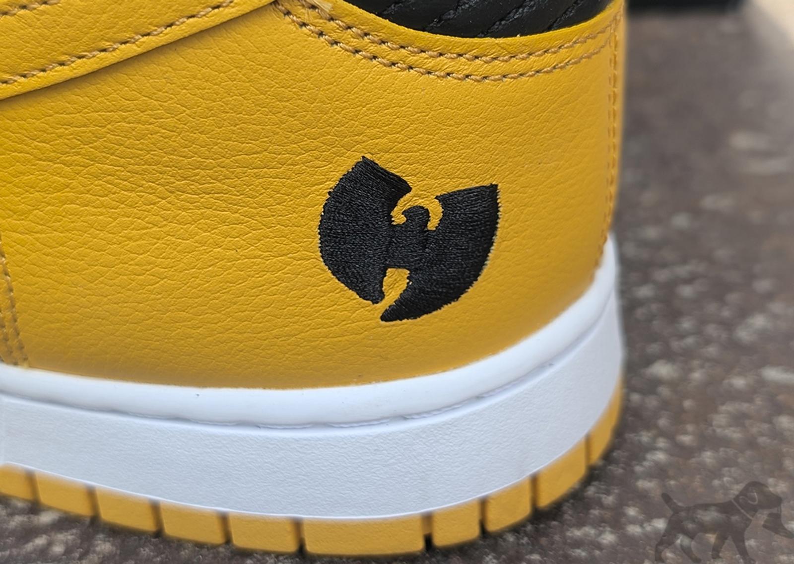 Wu-Tang x Nike Dunk High Retro Premium Heel Detail