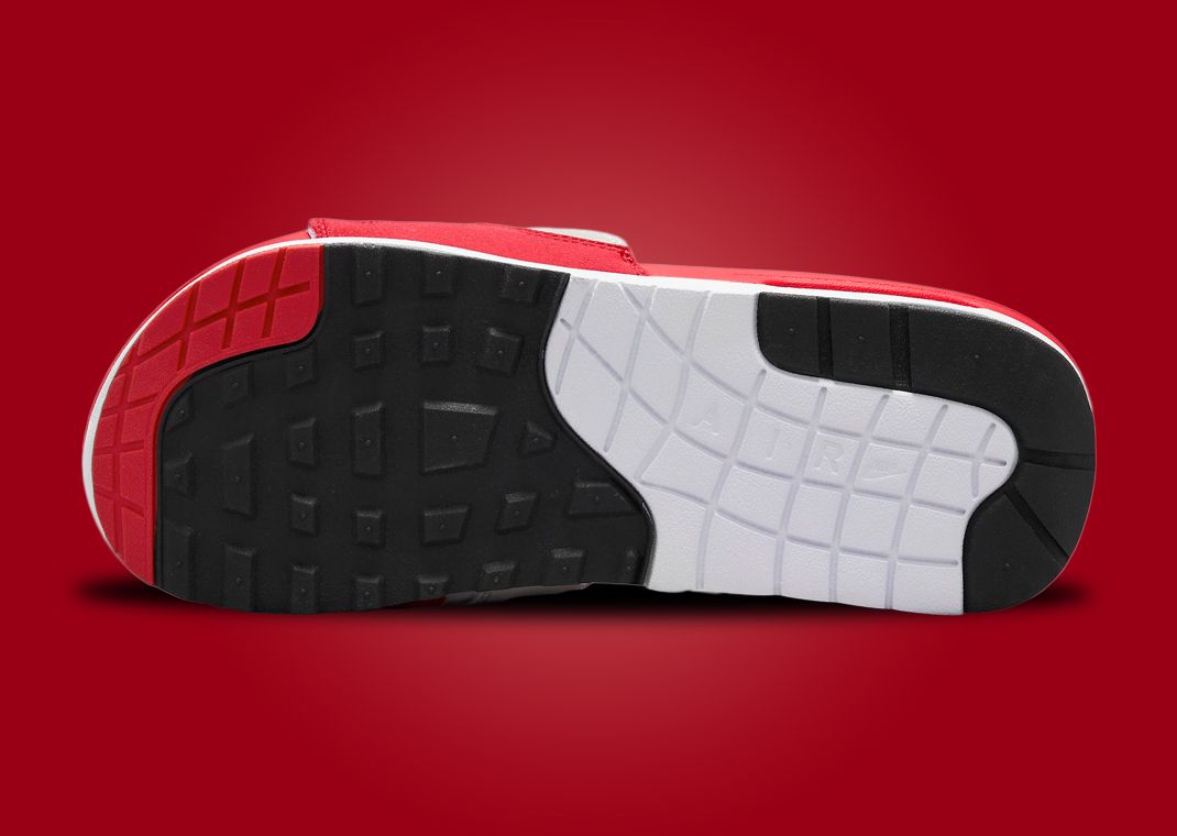 This Nike Air Max 1 Slide Takes On A Familiar Color Scheme