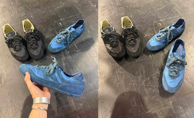 AURALEE x New Balance 574 Driver Preview