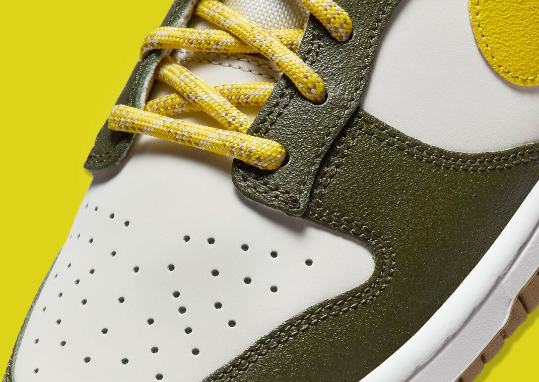 The Nike Dunk Low Winterized Cargo Khaki Vivid Sulfur