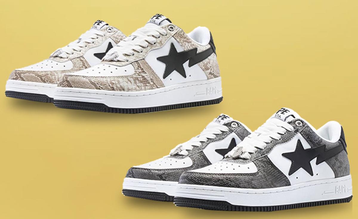 A Bathing Ape's BAPE STA Gets A Luxe Snakeskin Inspired Makeover
