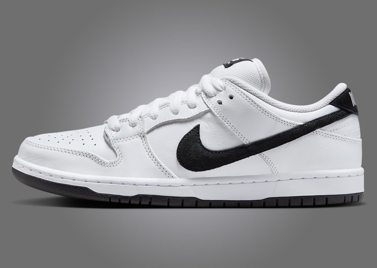 Nike SB Dunk Low White Black Lateral