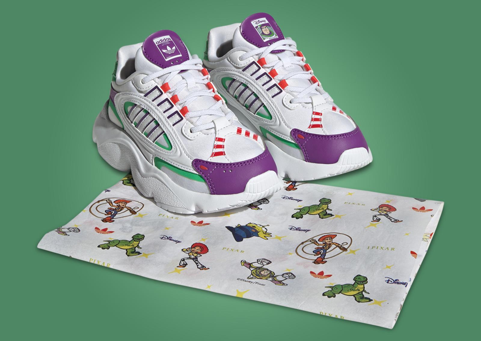 Toy Story x adidas Ozmillen EL Buzz Lightyear (PS) Angle & Packaging