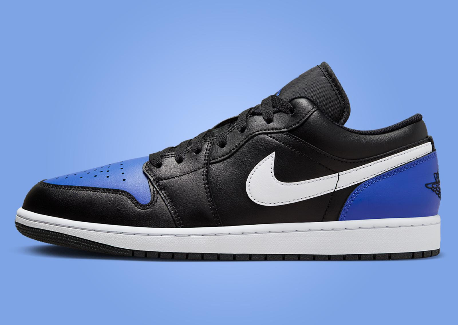 Air Jordan 1 Low Royal Toe Lateral Left