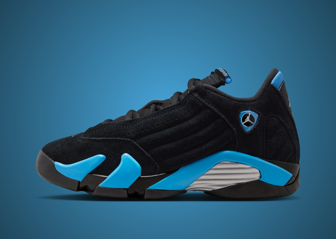 retro 14 black and blue