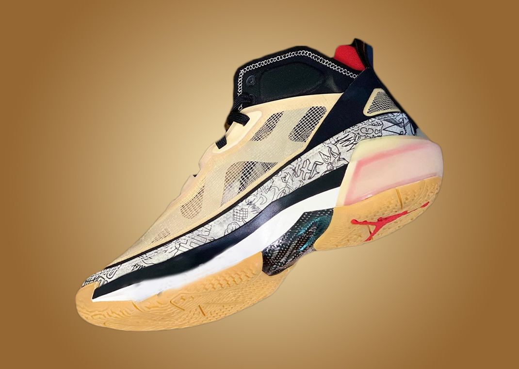 NIKE★AIR JORDAN 37 PF JAYSON TATUM PALE VANILLA Nike Air Jordan XXXVII 37 Jayson Tatum Tattoo Vanilla Shoe