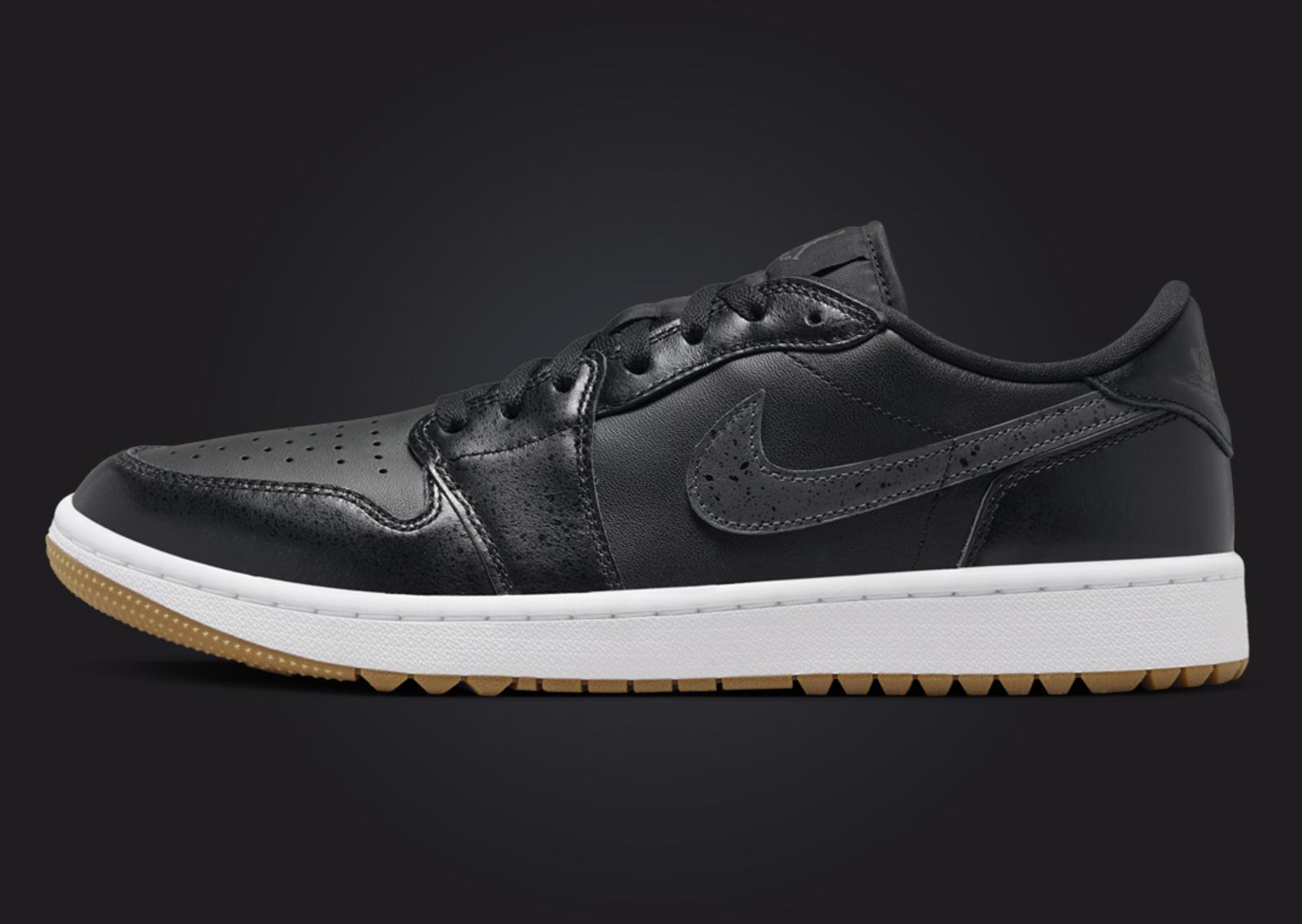 Air Jordan 1 Low Golf Black Gum Lateral