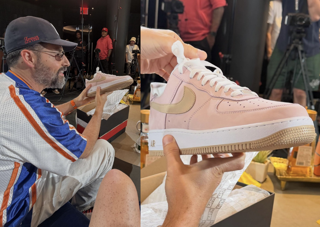 Ronnie Fieg Shows Off a Kith x Nike Reverse Linen Air Force 1 on