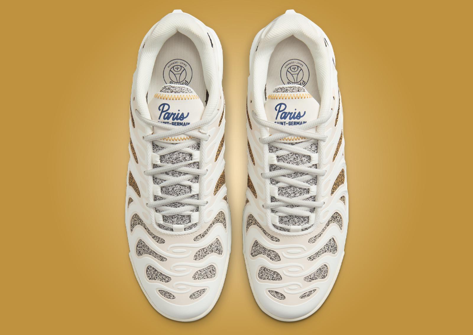 PSG x Nike Air Max Plus Drift White Wheat Gold Top