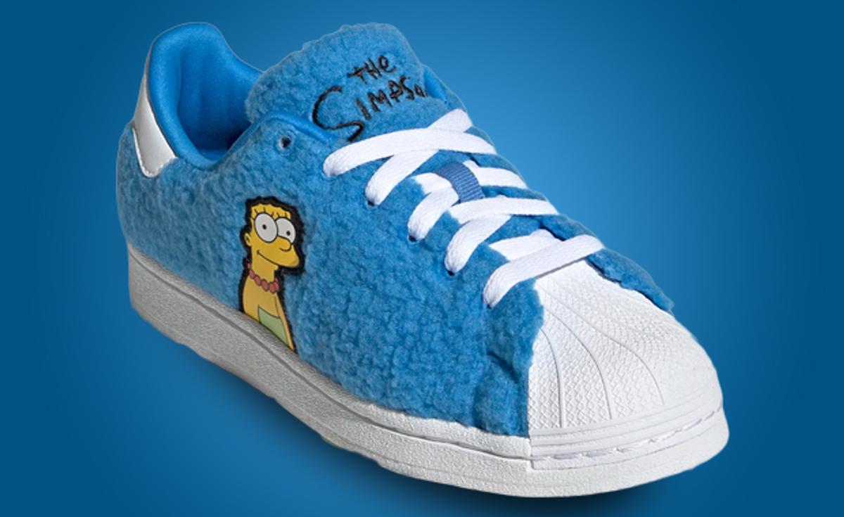 Marge's Big Blue Hair Takes Over The Simpsons x adidas Superstar