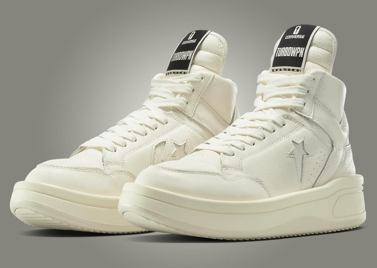 Rick Owens x Converse DRKSHDW TURBOWPN Egret Angle