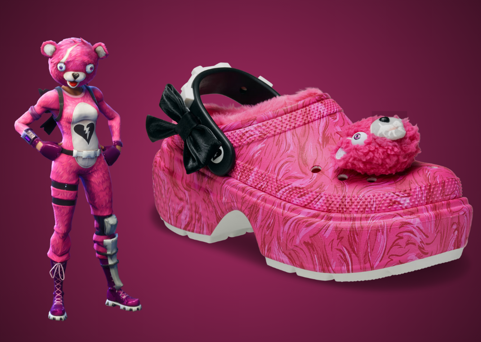 Fortnite x Crocs Stomp Lined Clog Cuddle Team Leader Angle