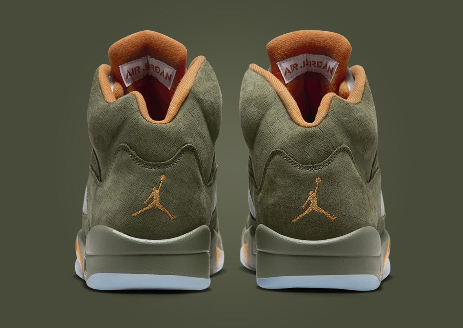 Air Jordan 5 Retro Olive Heel