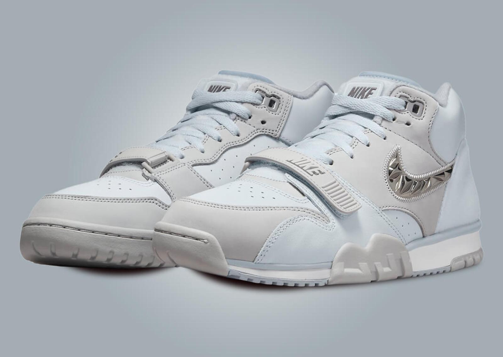 Nike Air Trainer 1 Super Bowl LVIII Pure Platinum Angle