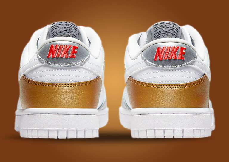 Silver And Gold Comes To The Women's Nike Dunk Low