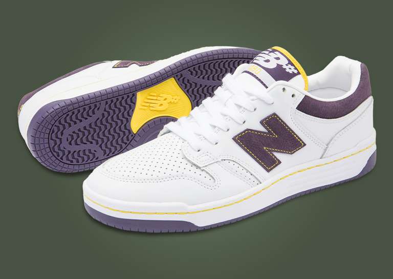 New Balance Numeric 480 Eighties Pack Los Angeles Lakers Angle and Outsole