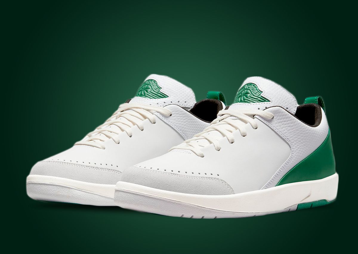 Air Jordan 2 Low x Nina Chanel Abney Women's Shoes White-Malachite-Neutral  Grey dq0560-160 