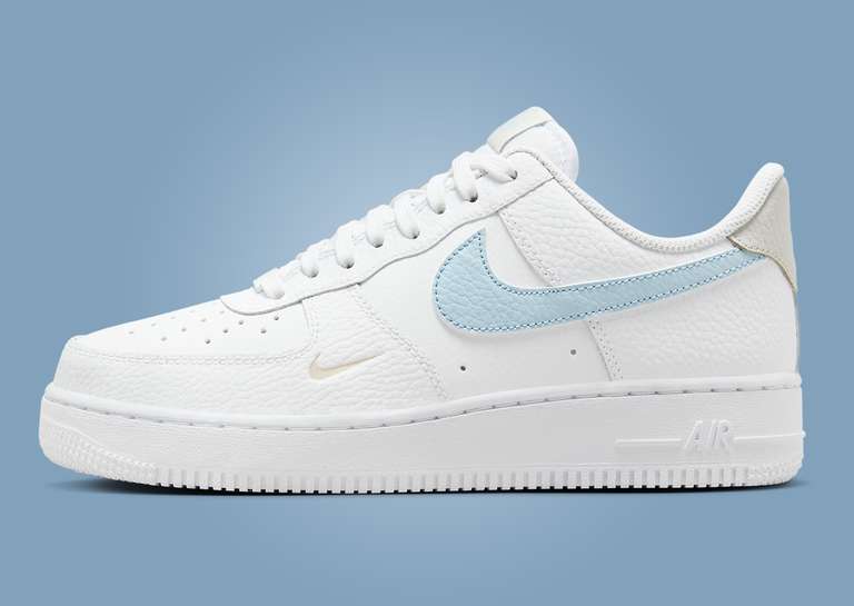 Nike Air Force 1 Low White Light Armory Blue (W) Lateral