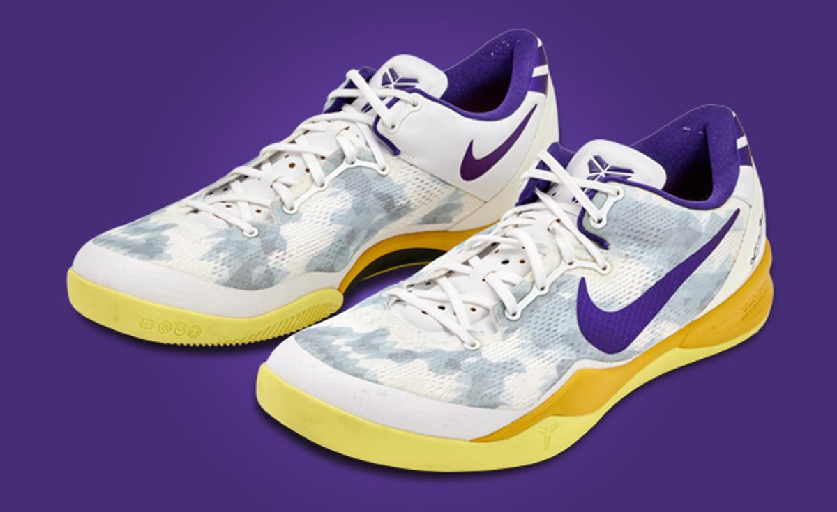 Nike Kobe 8 Lakers Home PE Game Worn