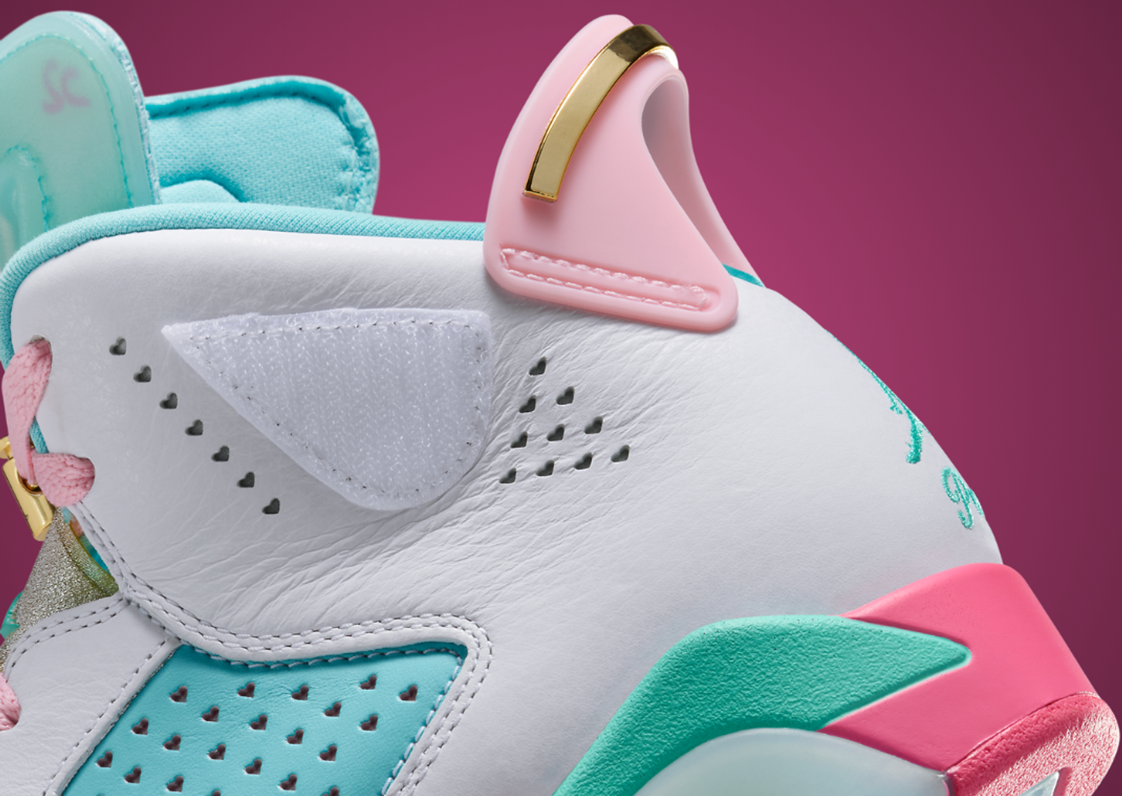 Jillian Beagley x Air Jordan 6 Retro DB Heel Detail