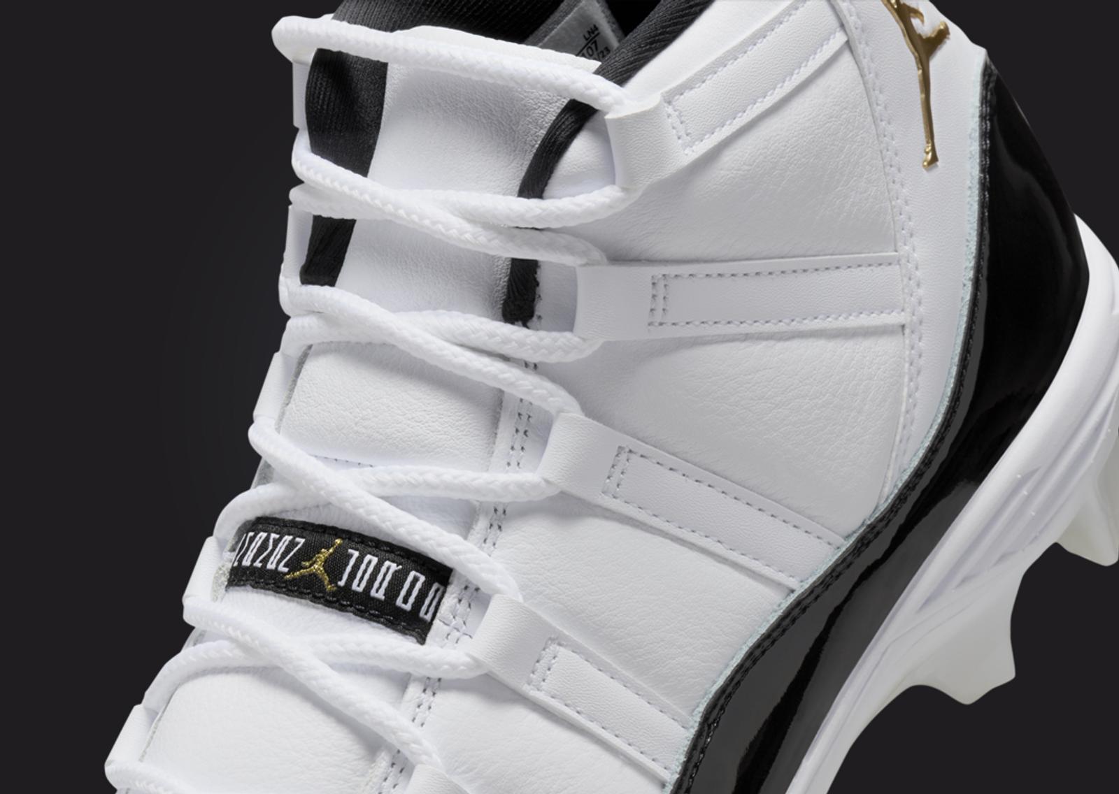 Air Jordan 11 Mid TD Cleat Gratitude Tongue Detail