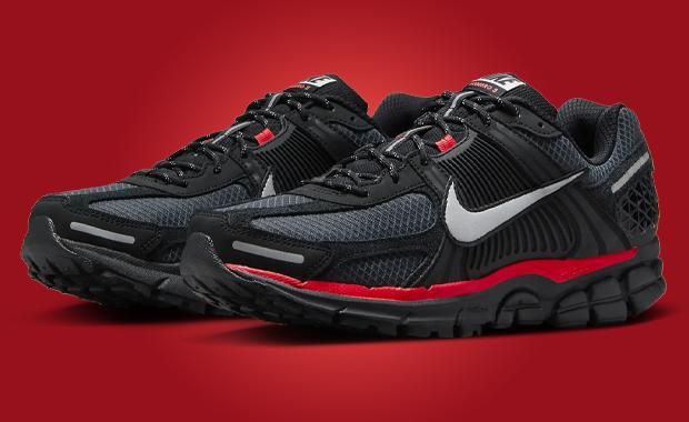 The Nike Zoom Vomero 5 Black Metallic University Red Releases Spring 2025