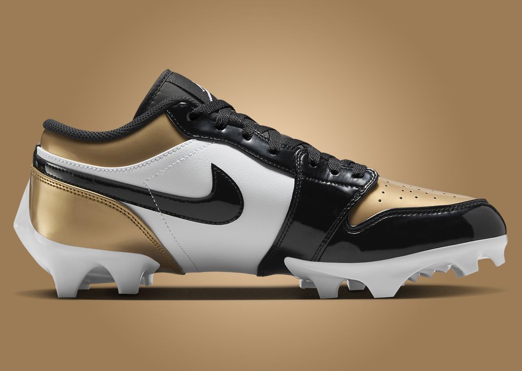 The Air Jordan 1 Low TD Cleat Patent Gold is Available Now