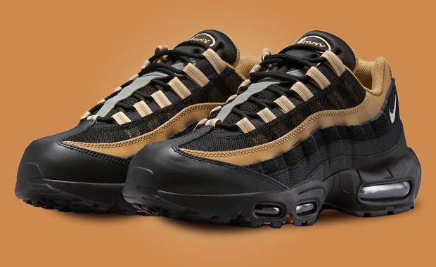 Air max 95 black deals and gold and white