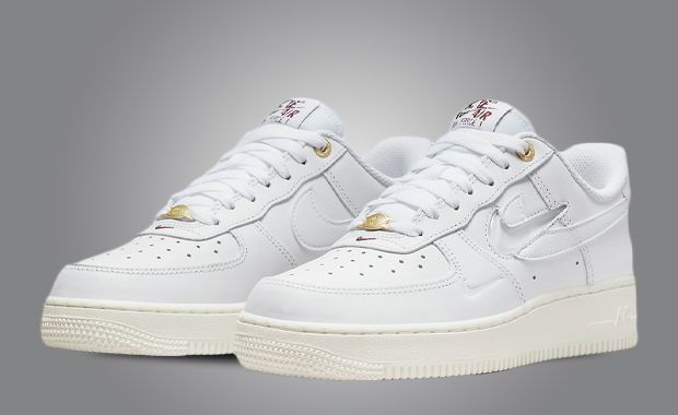 The Nike Air Force 1 Jewel Multi-Logos White Goes Swoosh Crazy