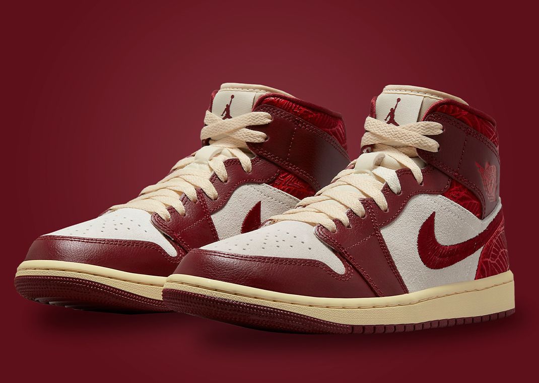 Tiki Leaves Accent This Women's Exclusive Air Jordan 1 Mid