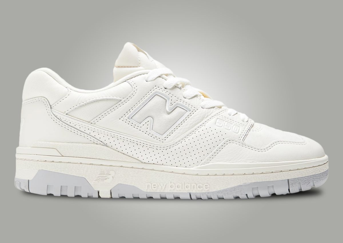 The New Balance 550 Goes Ultra-Clean in White Turtledove