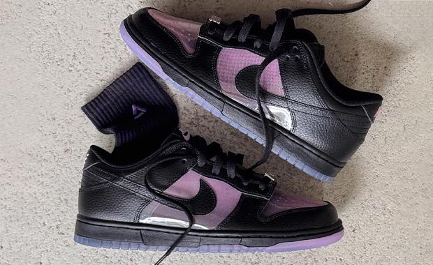 Nike Dunk Low Black Pink Rise