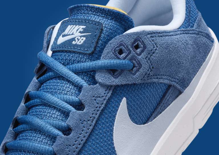 Nike SB Day One Court Blue White (GS) Tongue Detail