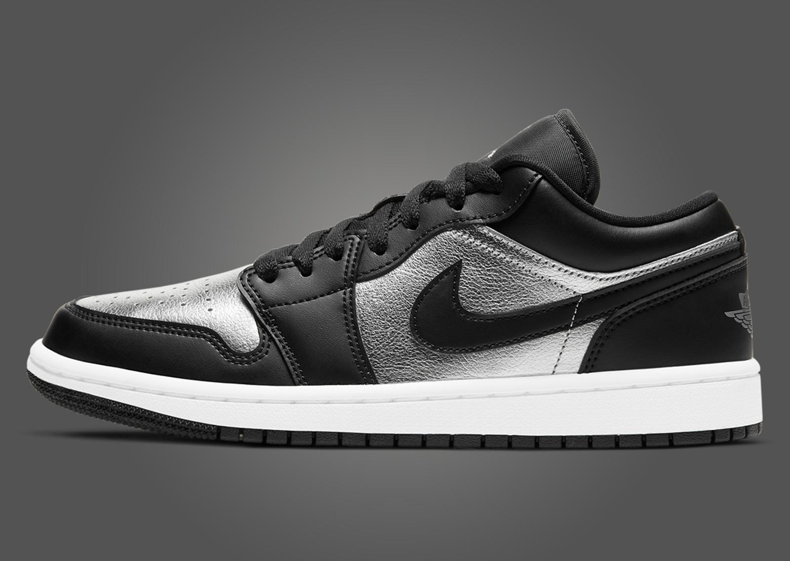 Air Jordan 1 Low Silver Toe (W) Lateral Left