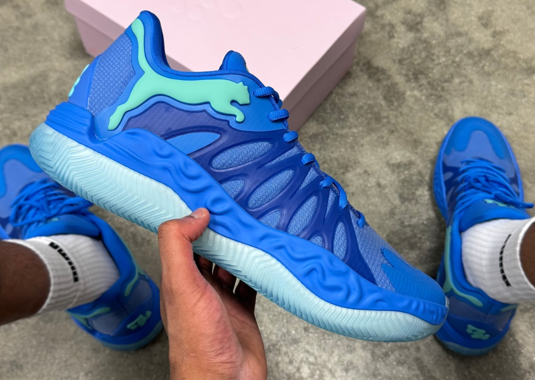 Tyrese Haliburton Previews a Blue Puma Hali 1