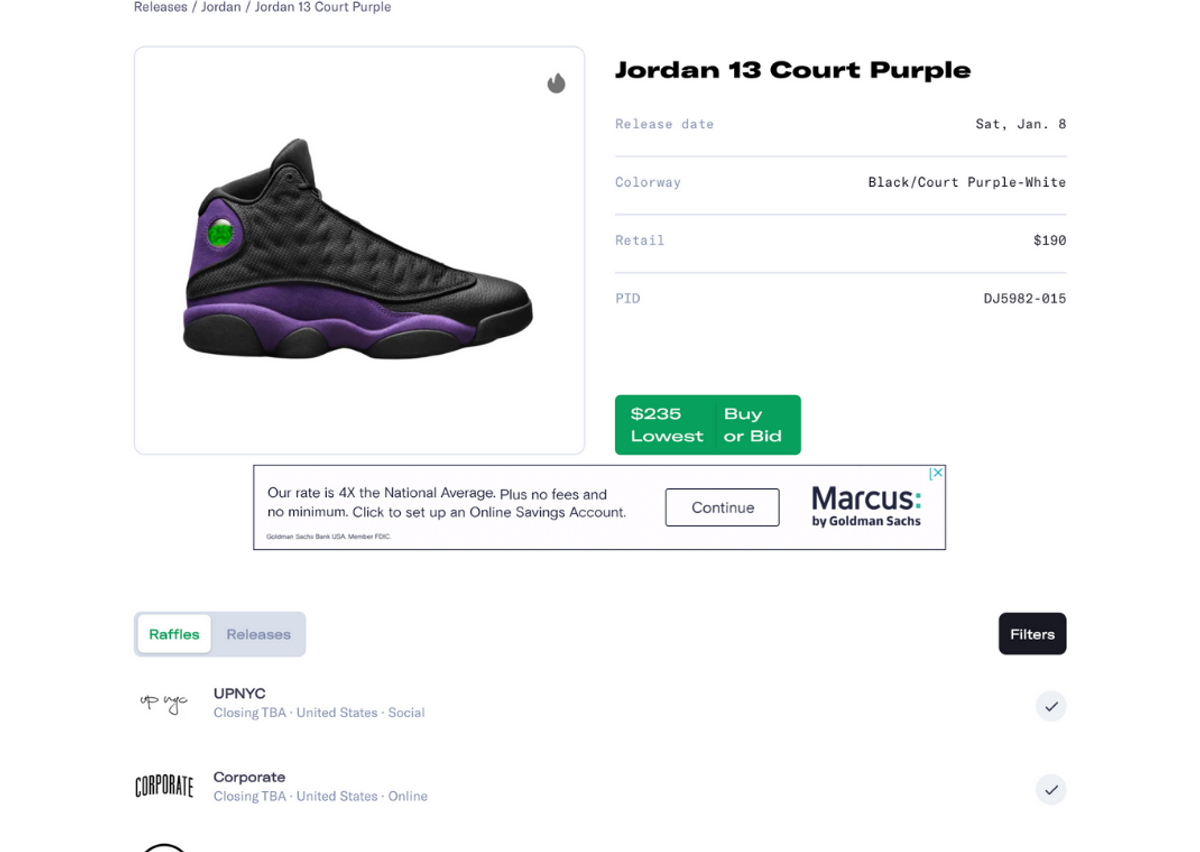 Jordan 13 Court Purple Raffle Guide