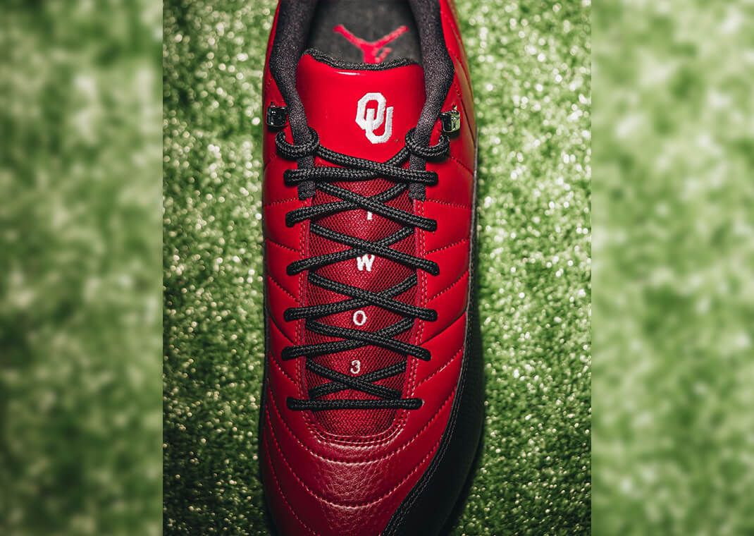 The Oklahoma Sooners Get an Air Jordan 12 Retro Low Cleat PE