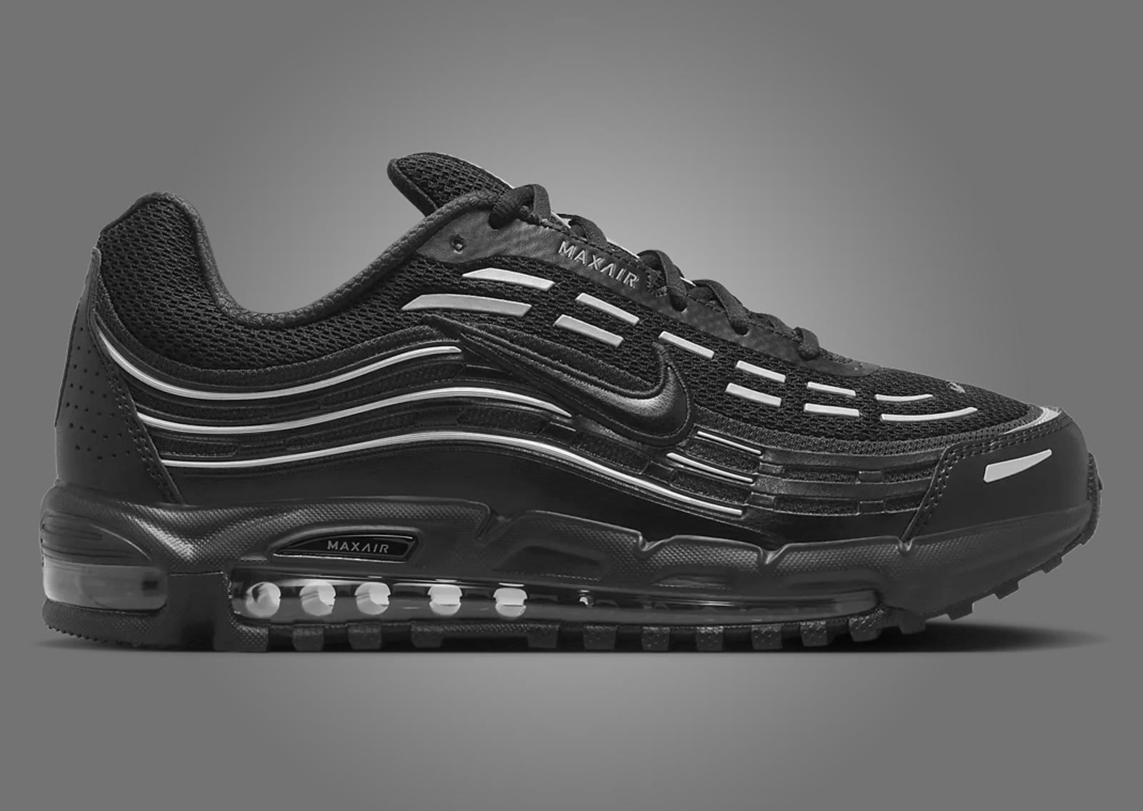 Nike Air Max TL 2.5 Black Metallic Silver Lateral