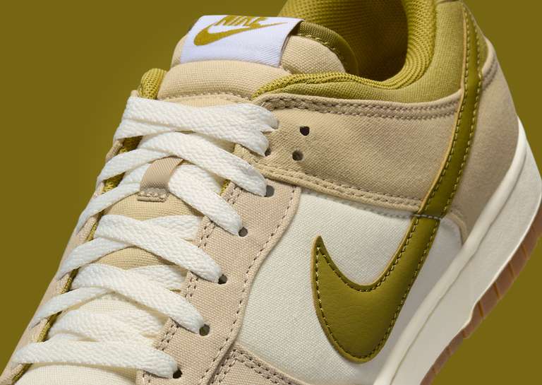 Nike Dunk Low Cream II Pacific Moss Midfoot Detail