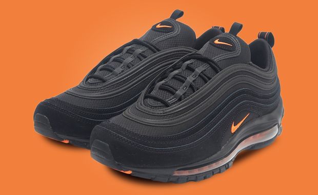 Nike air max 97 trainer top anthracite / crimson / wolf grey