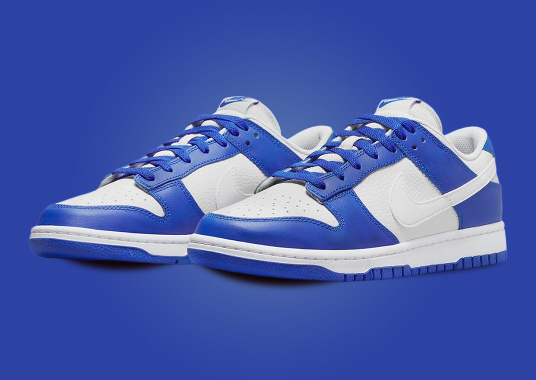 Dunk Low Blue and white Reverse Kentucky靴